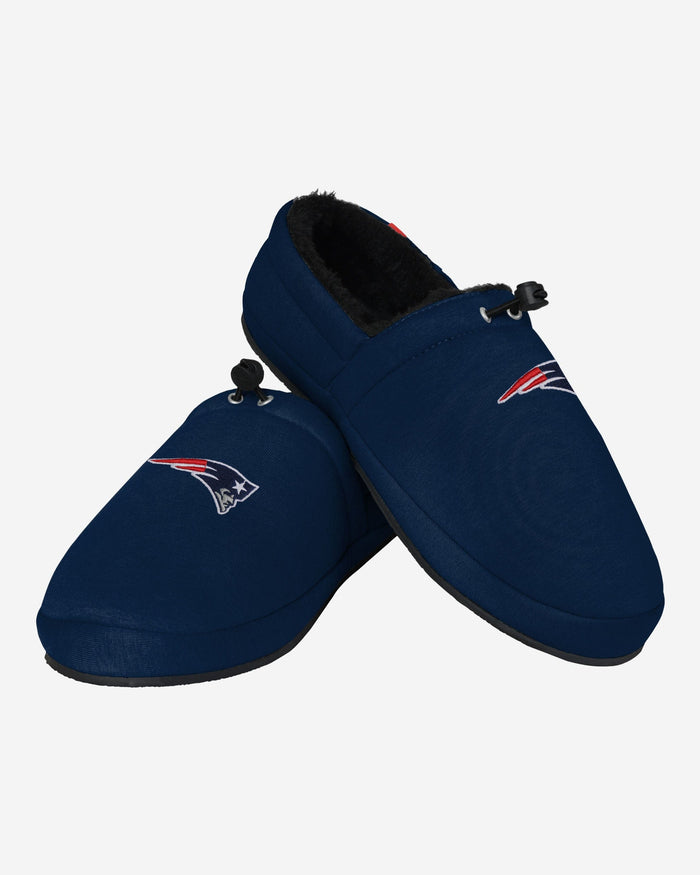 New England Patriots Big Logo Athletic Moccasin Slipper FOCO - FOCO.com