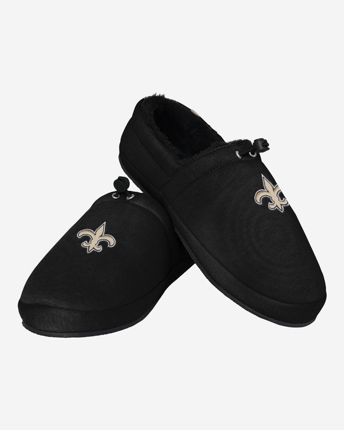 New Orleans Saints Big Logo Athletic Moccasin Slipper FOCO - FOCO.com