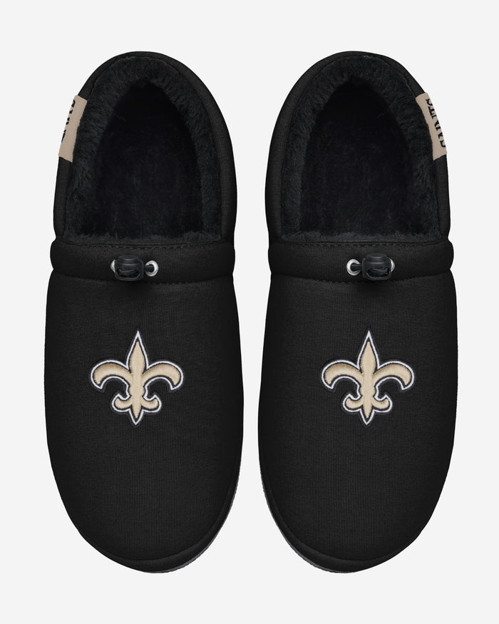 New Orleans Saints Big Logo Athletic Moccasin Slipper FOCO - FOCO.com