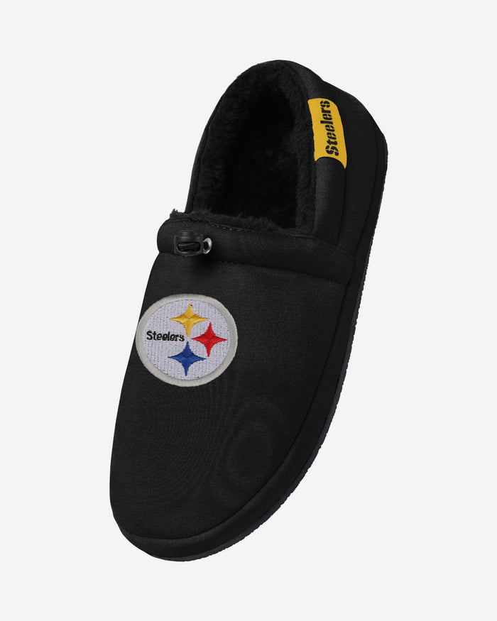 Pittsburgh Steelers Big Logo Athletic Moccasin Slipper FOCO - FOCO.com