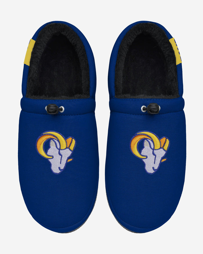 Los Angeles Rams Big Logo Athletic Moccasin Slipper FOCO - FOCO.com