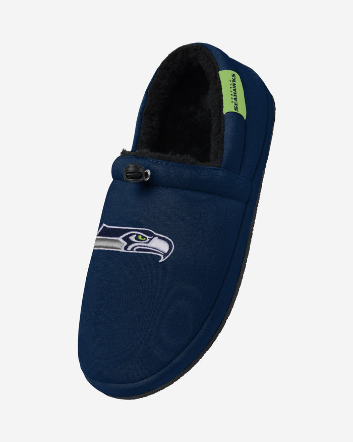 Seattle Seahawks Big Logo Athletic Moccasin Slipper FOCO - FOCO.com