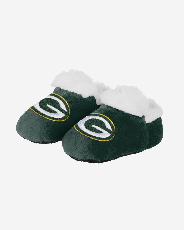 Green Bay Packers Logo Baby Bootie Slipper FOCO 0-3 mo - FOCO.com