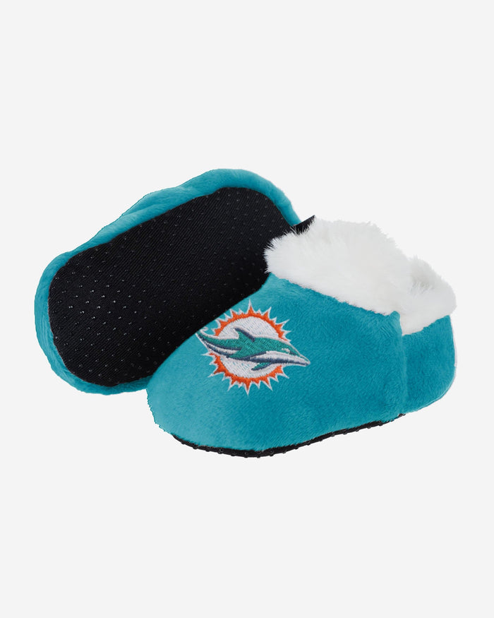 Miami Dolphins Logo Baby Bootie Slipper FOCO - FOCO.com