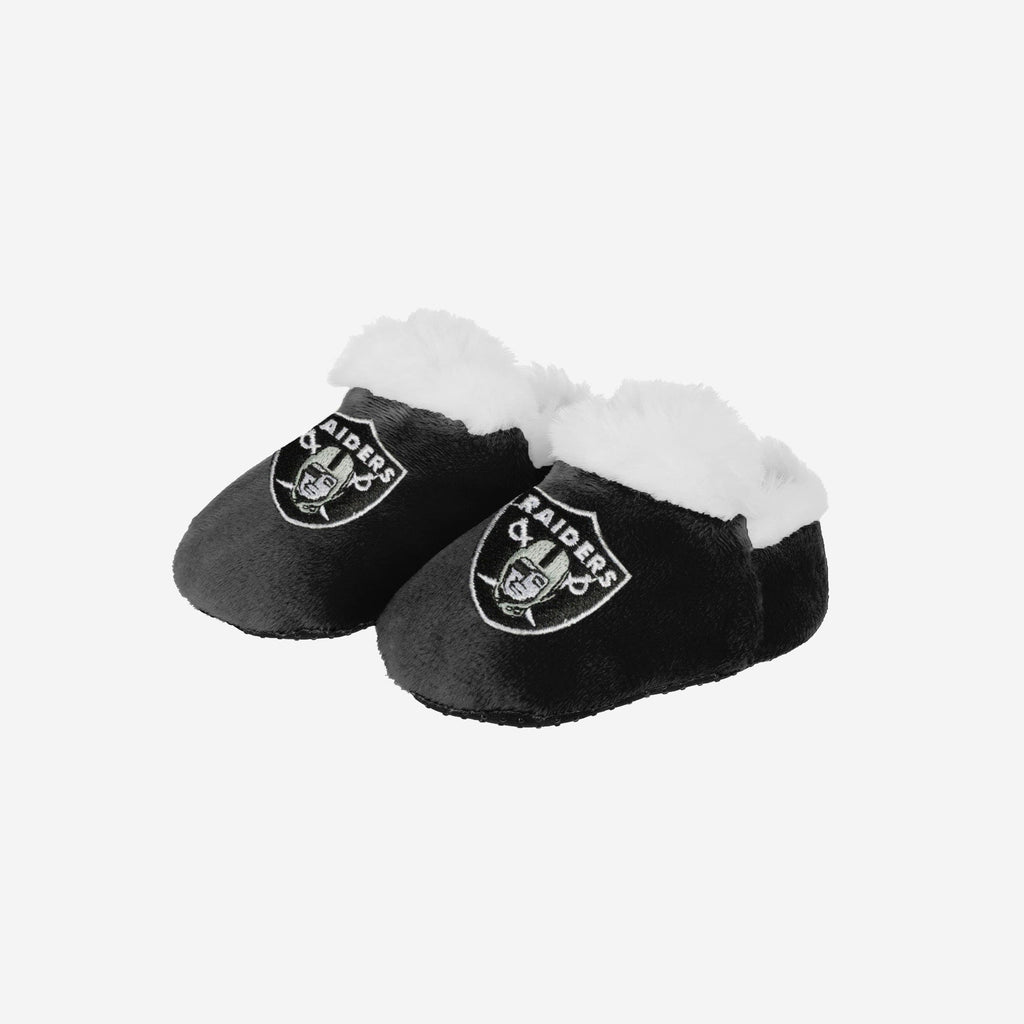 Las Vegas Raiders Logo Baby Bootie Slipper FOCO 0-3 mo - FOCO.com