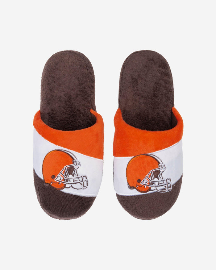 Cleveland Browns Youth Colorblock Slide Slipper FOCO S - FOCO.com