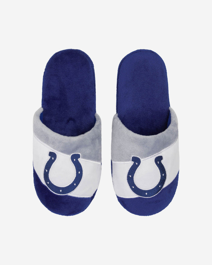 Indianapolis Colts Youth Colorblock Slide Slipper FOCO S - FOCO.com