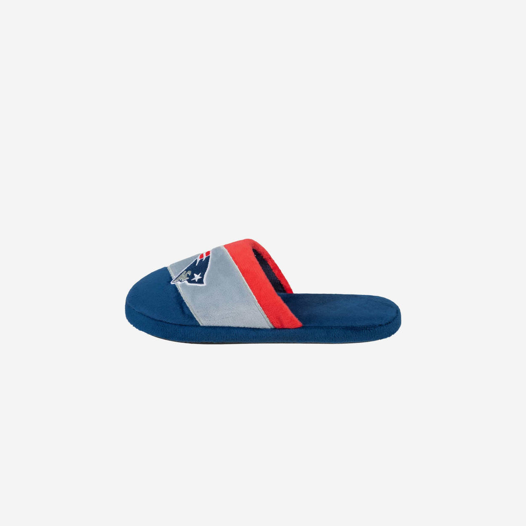 New England Patriots Youth Colorblock Slide Slipper FOCO - FOCO.com