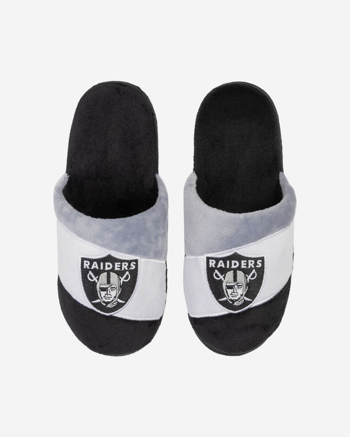 Las Vegas Raiders Youth Colorblock Slide Slipper FOCO S - FOCO.com