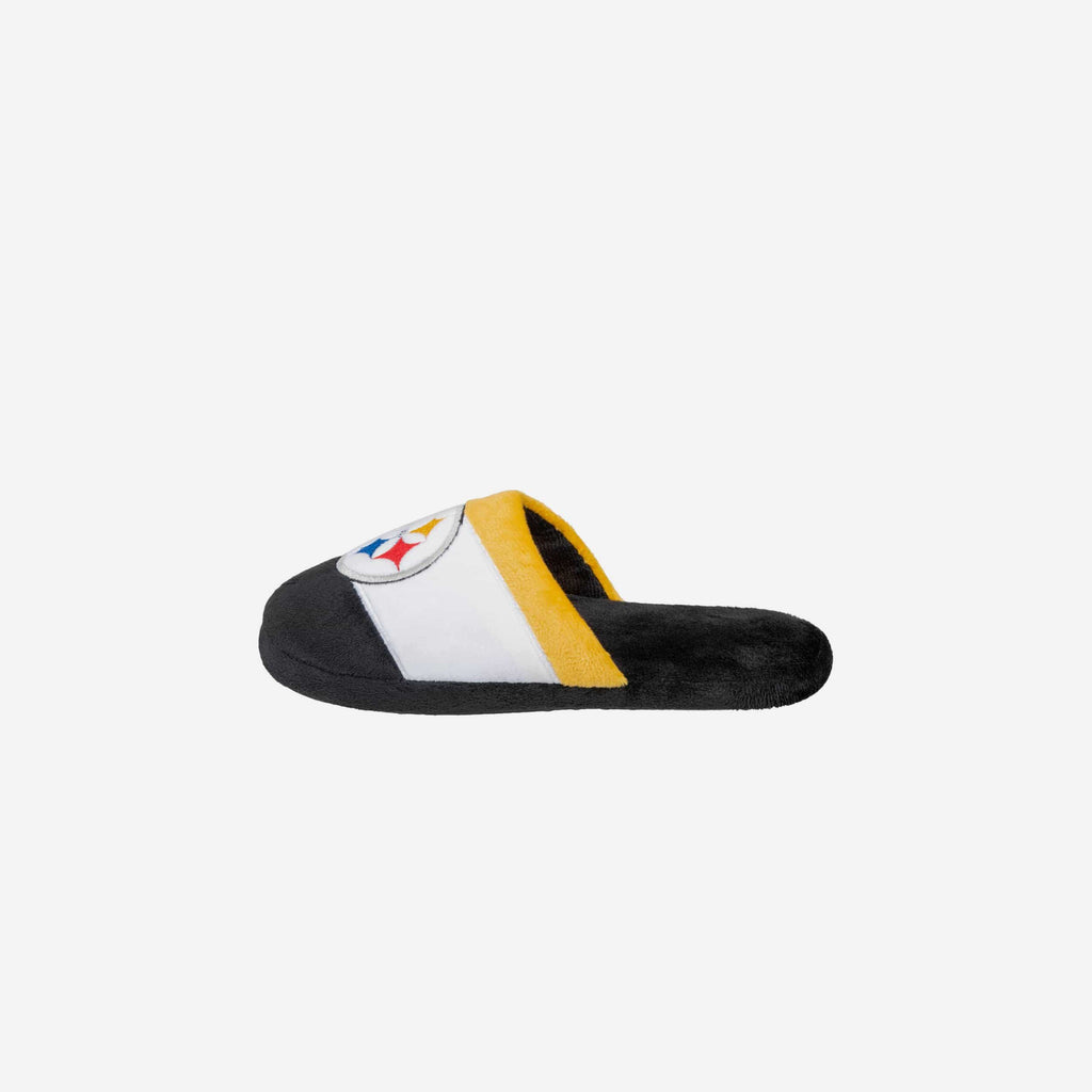 Pittsburgh Steelers Youth Colorblock Slide Slipper FOCO - FOCO.com