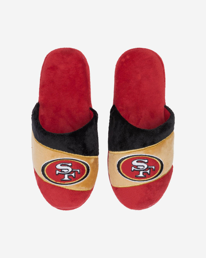 San Francisco 49ers Youth Colorblock Slide Slipper FOCO S - FOCO.com
