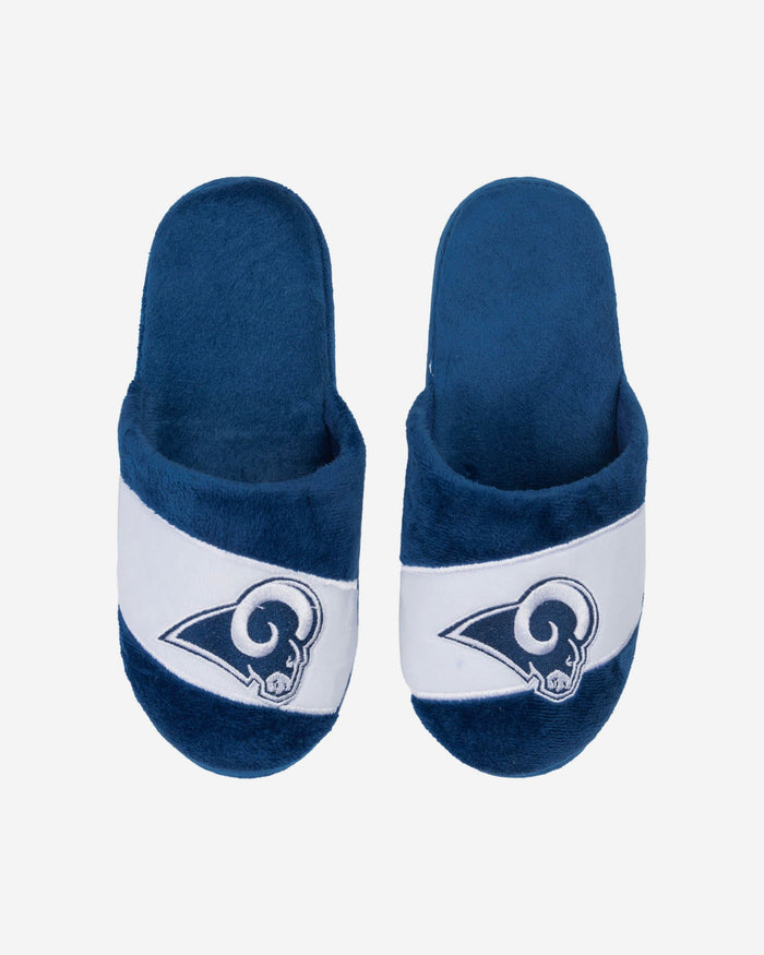 Los Angeles Rams Youth Colorblock Slide Slipper FOCO S - FOCO.com