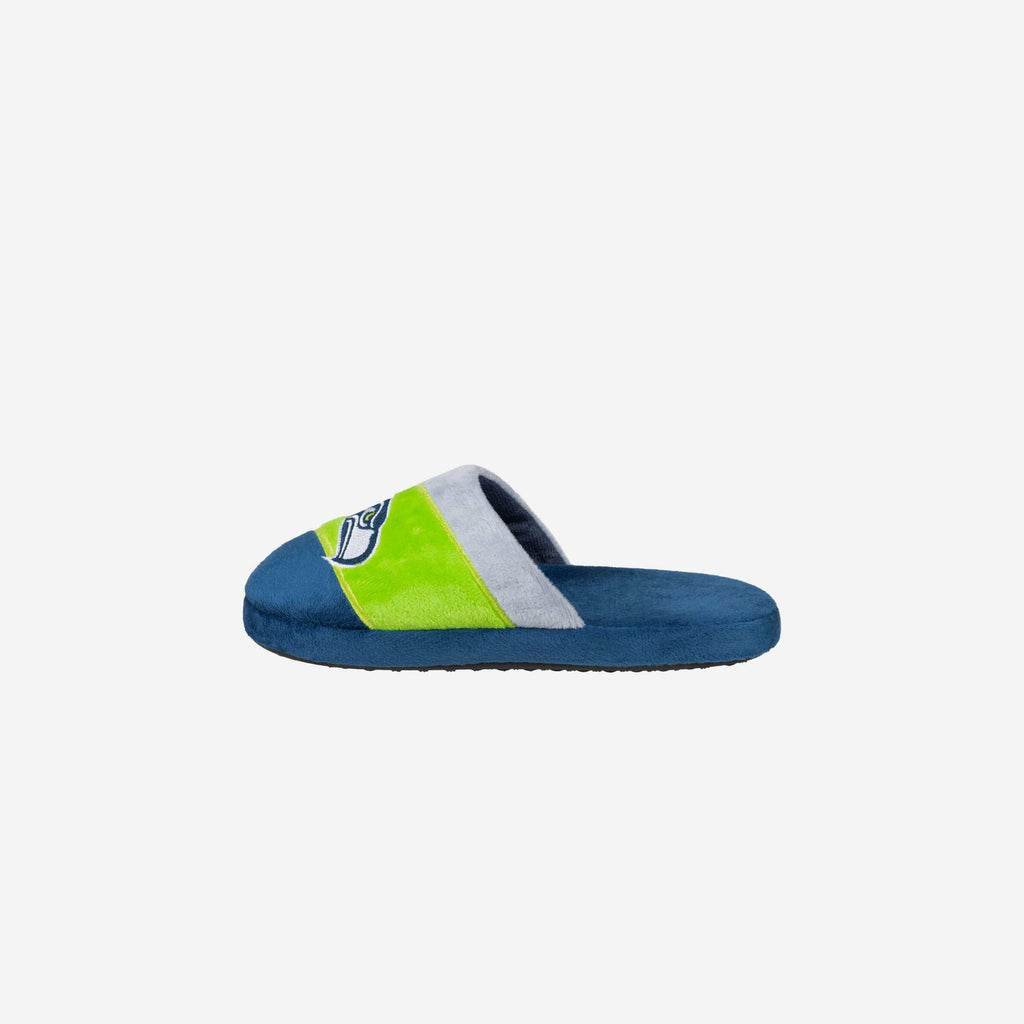 Seattle Seahawks Youth Colorblock Slide Slipper FOCO - FOCO.com