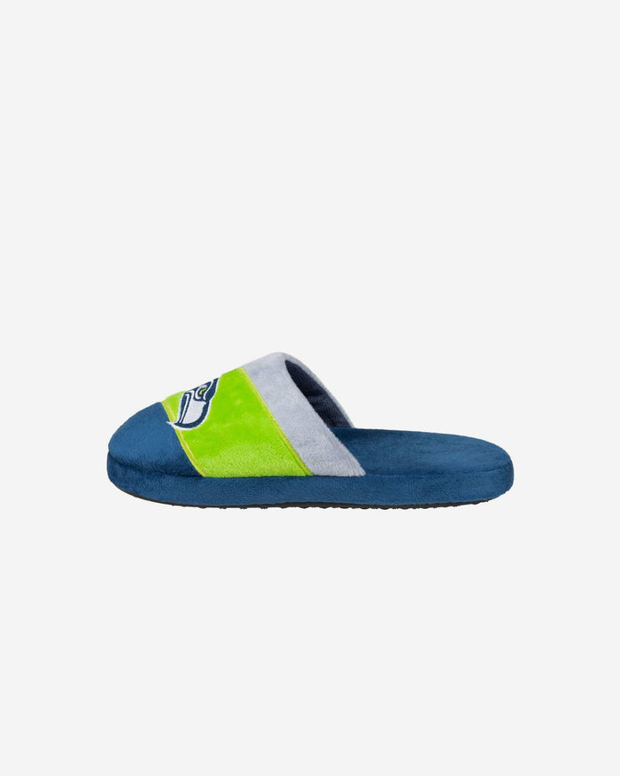 Seattle Seahawks Youth Colorblock Slide Slipper FOCO - FOCO.com