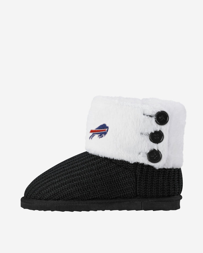 Buffalo Bills Knit High End Button Boot Slipper FOCO - FOCO.com