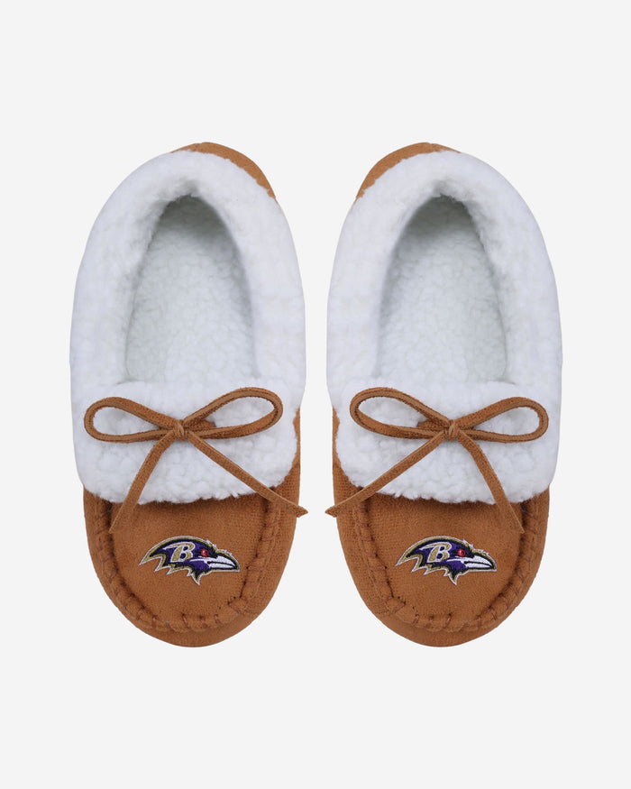 Baltimore Ravens Youth Moccasin Slipper FOCO S - FOCO.com