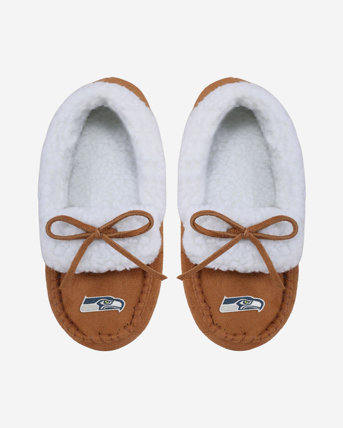 Seattle Seahawks Youth Moccasin Slipper FOCO S - FOCO.com