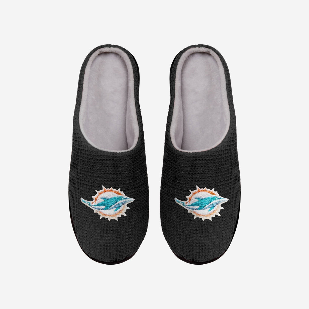 Miami Dolphins Memory Foam Slide Slipper FOCO S - FOCO.com