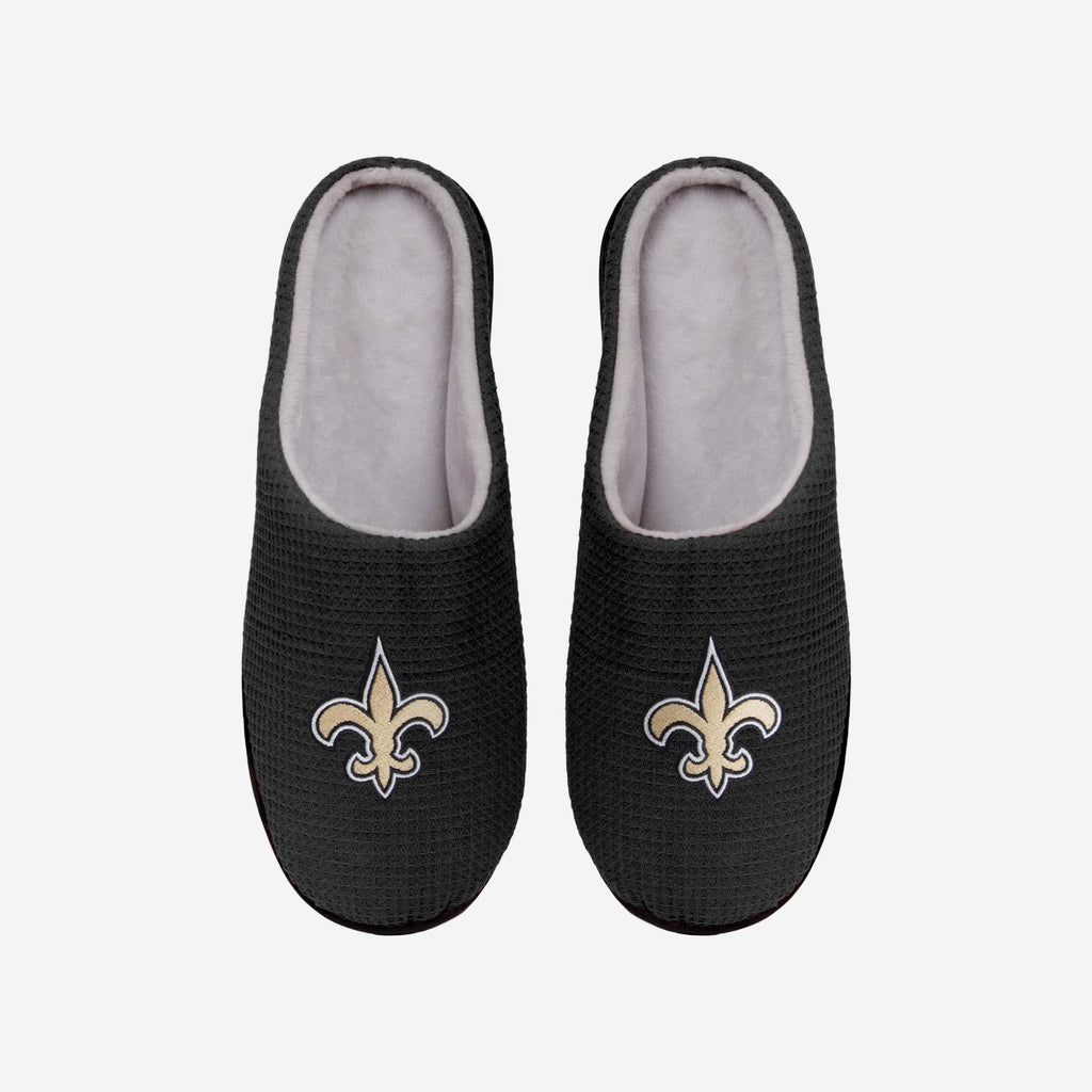 New Orleans Saints Memory Foam Slide Slipper FOCO S - FOCO.com