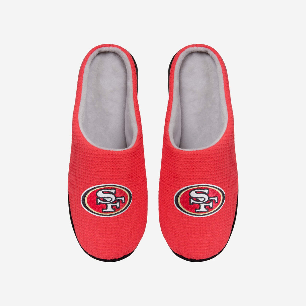 San Francisco 49ers Memory Foam Slide Slipper FOCO S - FOCO.com