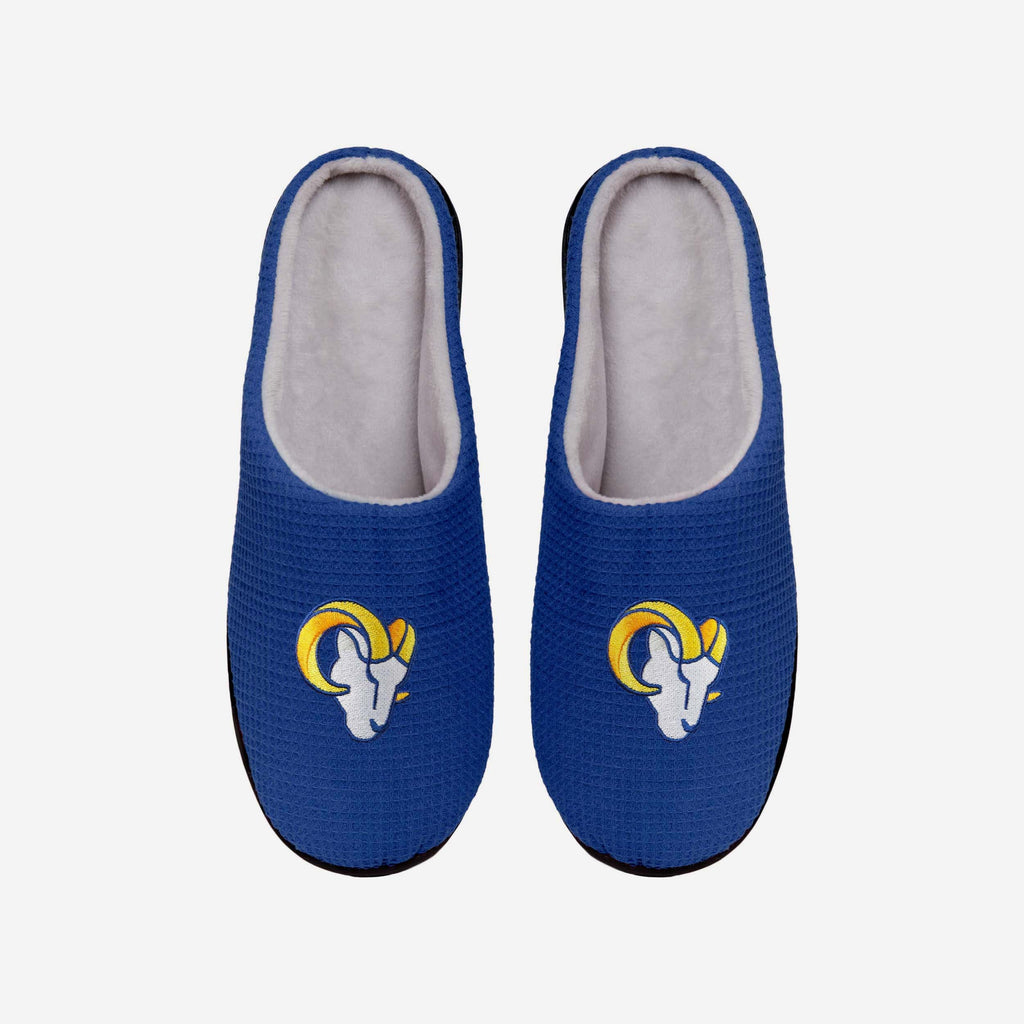 Los Angeles Rams Memory Foam Slide Slipper FOCO S - FOCO.com