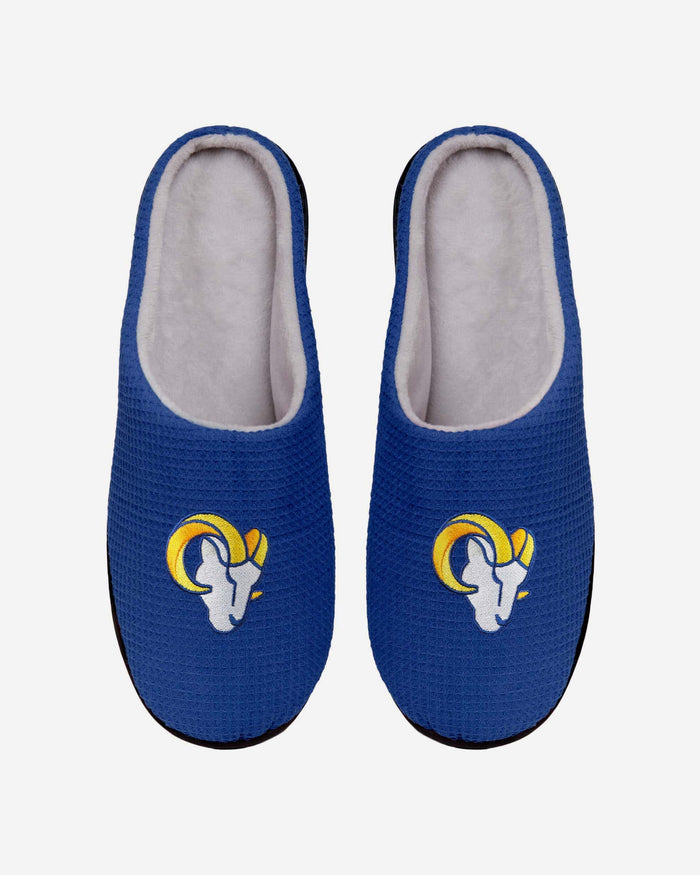 Los Angeles Rams Memory Foam Slide Slipper FOCO S - FOCO.com