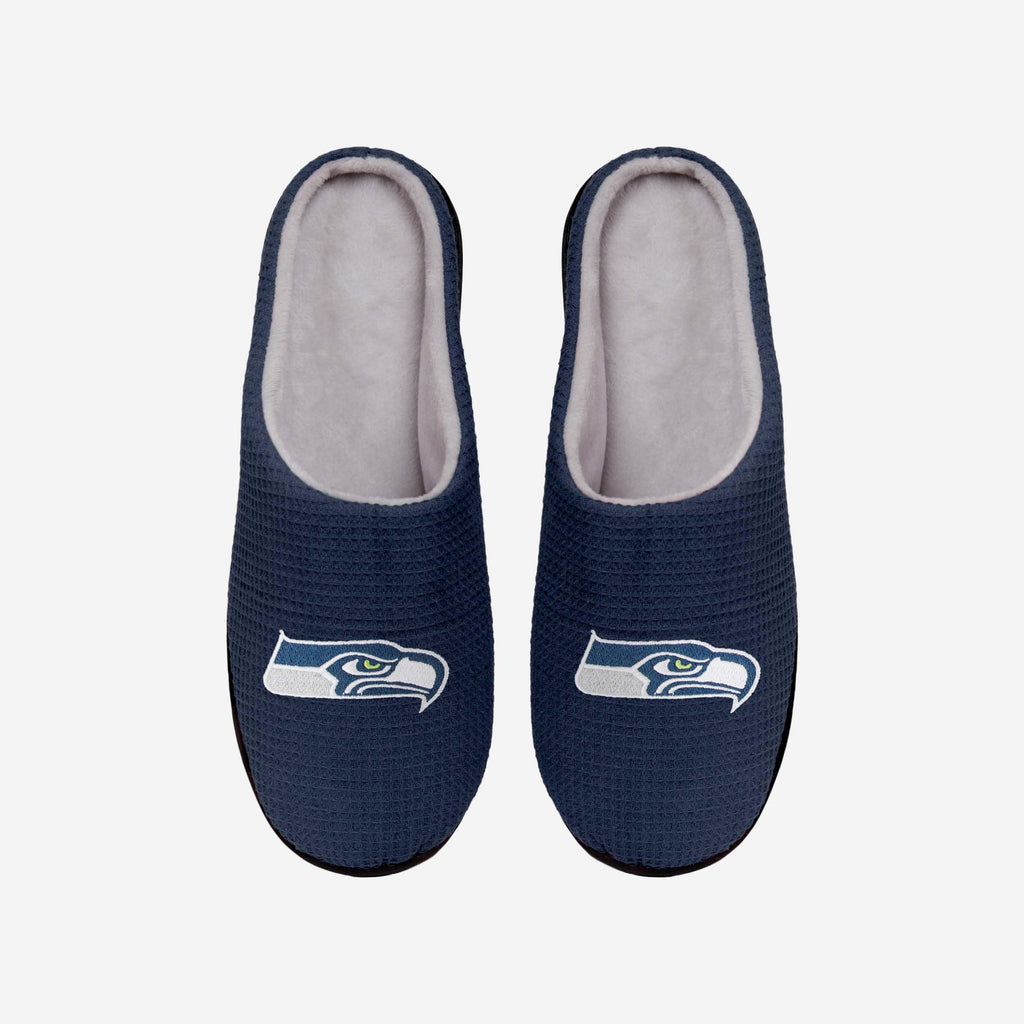 Seattle Seahawks Memory Foam Slide Slipper FOCO S - FOCO.com