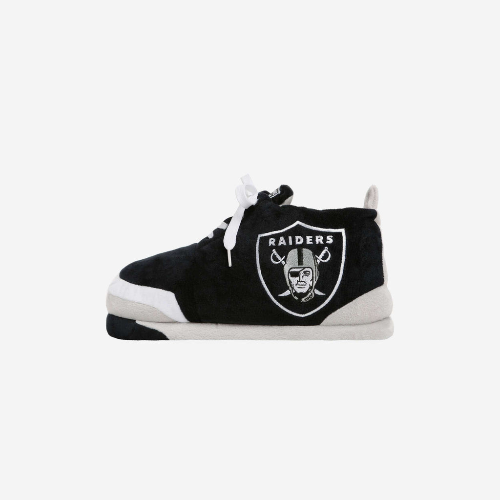 Las Vegas Raiders Youth Plush Sneaker Slipper FOCO S - FOCO.com