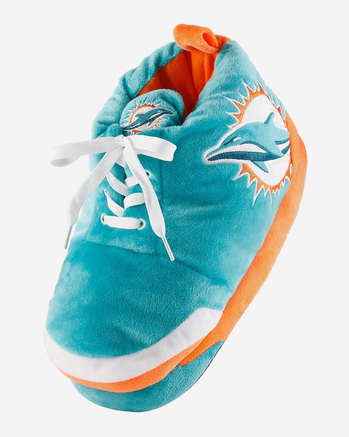 Miami Dolphins Plush Sneaker Slipper FOCO - FOCO.com