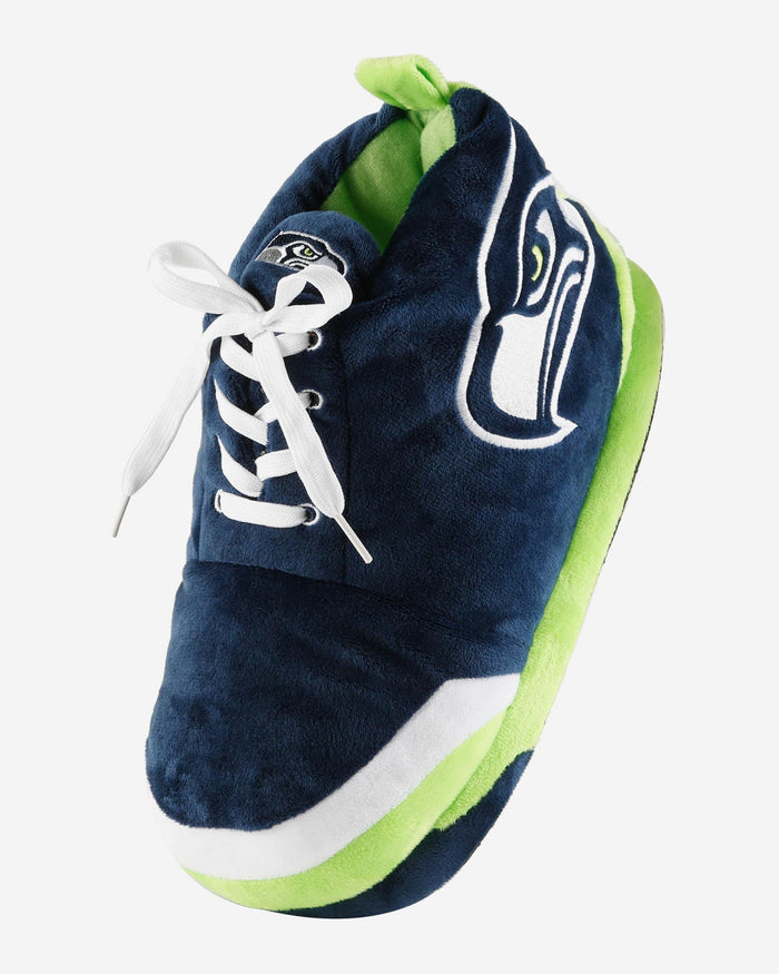 Seattle Seahawks Plush Sneaker Slipper FOCO - FOCO.com
