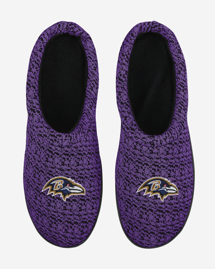 Baltimore Ravens Poly Knit Cup Sole Slipper FOCO - FOCO.com