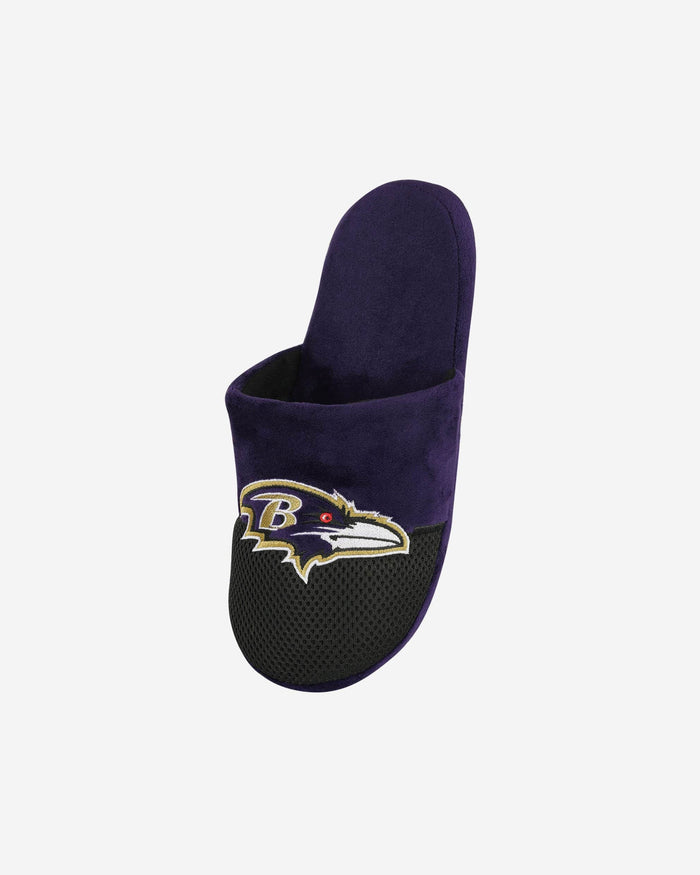 Baltimore Ravens Youth Team Logo Staycation Slipper FOCO - FOCO.com