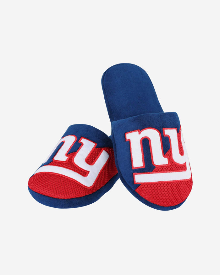 New York Giants Youth Team Logo Staycation Slipper FOCO - FOCO.com