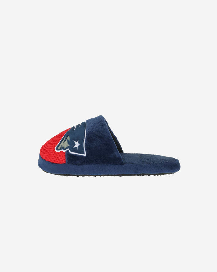 New England Patriots Youth Team Logo Staycation Slipper FOCO S - FOCO.com