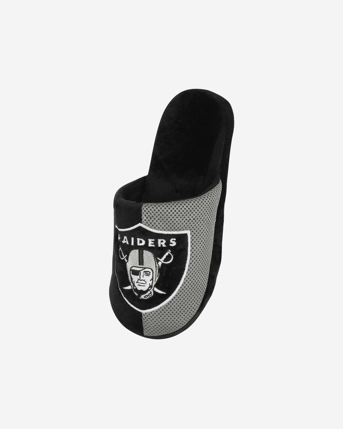 Las Vegas Raiders Youth Team Logo Staycation Slipper FOCO - FOCO.com