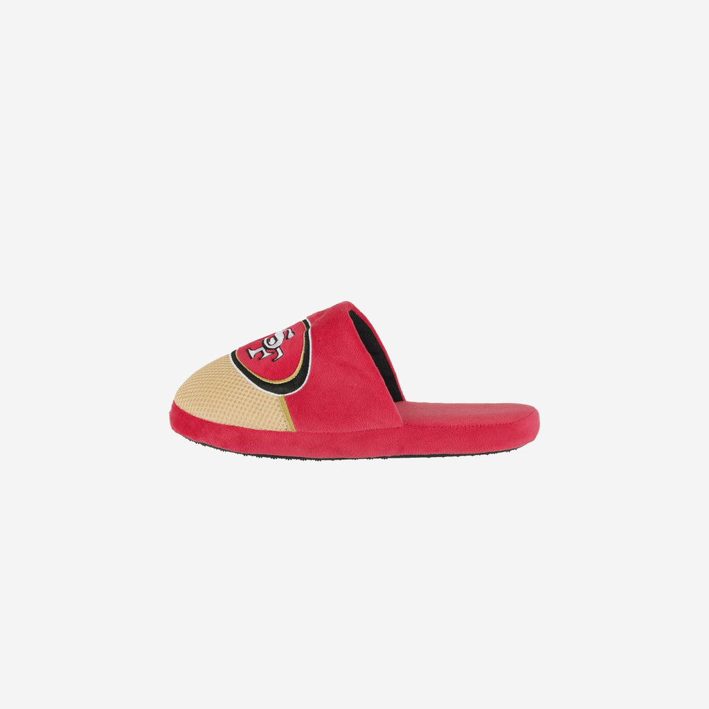 San Francisco 49ers Youth Team Logo Staycation Slipper FOCO S - FOCO.com