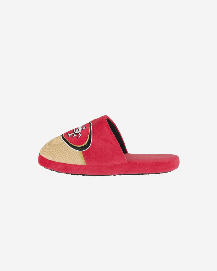 San Francisco 49ers Youth Team Logo Staycation Slipper FOCO S - FOCO.com