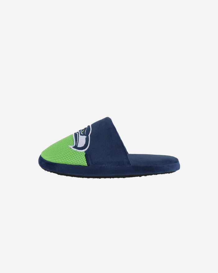 Seattle Seahawks Youth Team Logo Staycation Slipper FOCO S - FOCO.com