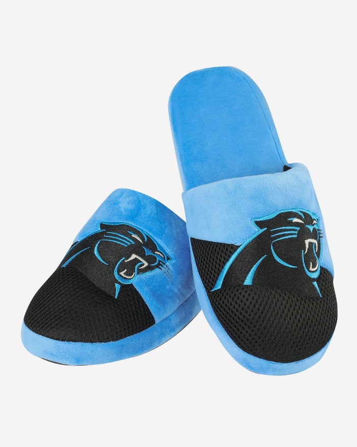 Carolina Panthers Team Logo Staycation Slipper FOCO - FOCO.com