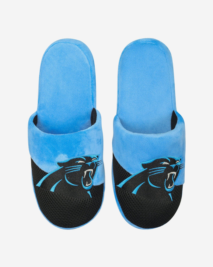 Carolina Panthers Team Logo Staycation Slipper FOCO - FOCO.com