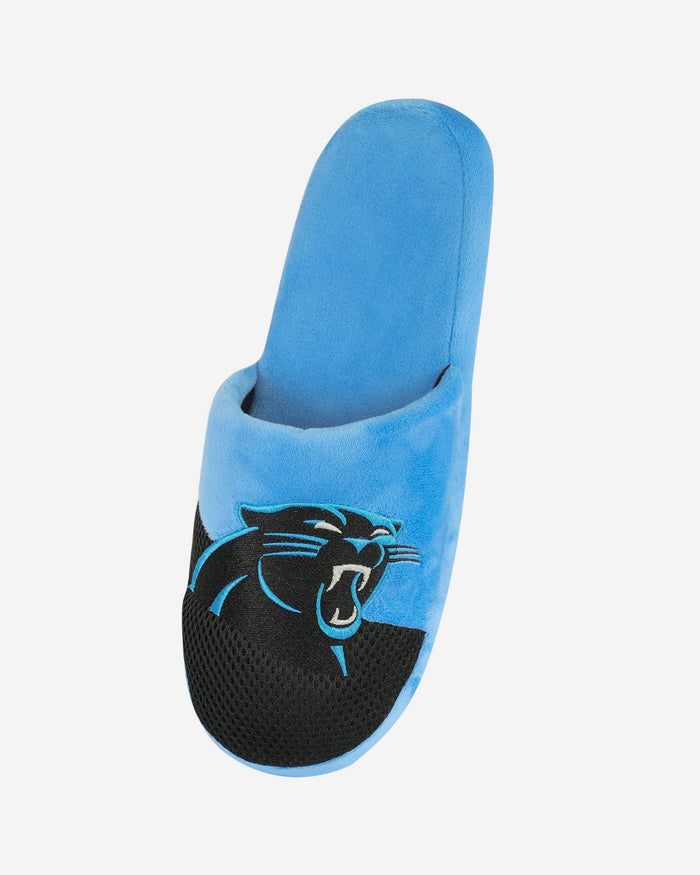 Carolina Panthers Team Logo Staycation Slipper FOCO - FOCO.com