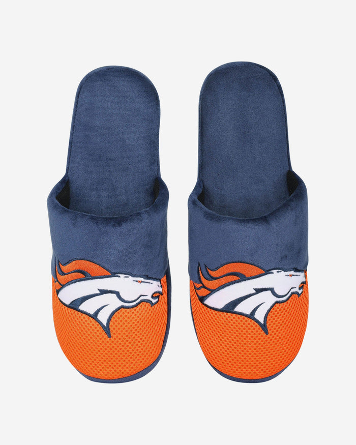 Denver Broncos Team Logo Staycation Slipper FOCO - FOCO.com