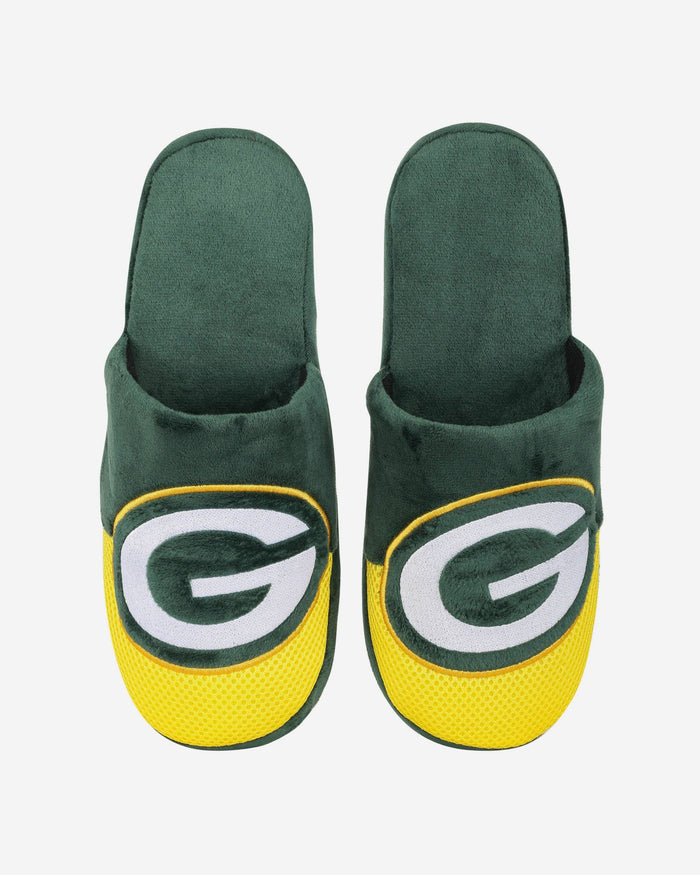 Green Bay Packers Team Logo Staycation Slipper FOCO - FOCO.com