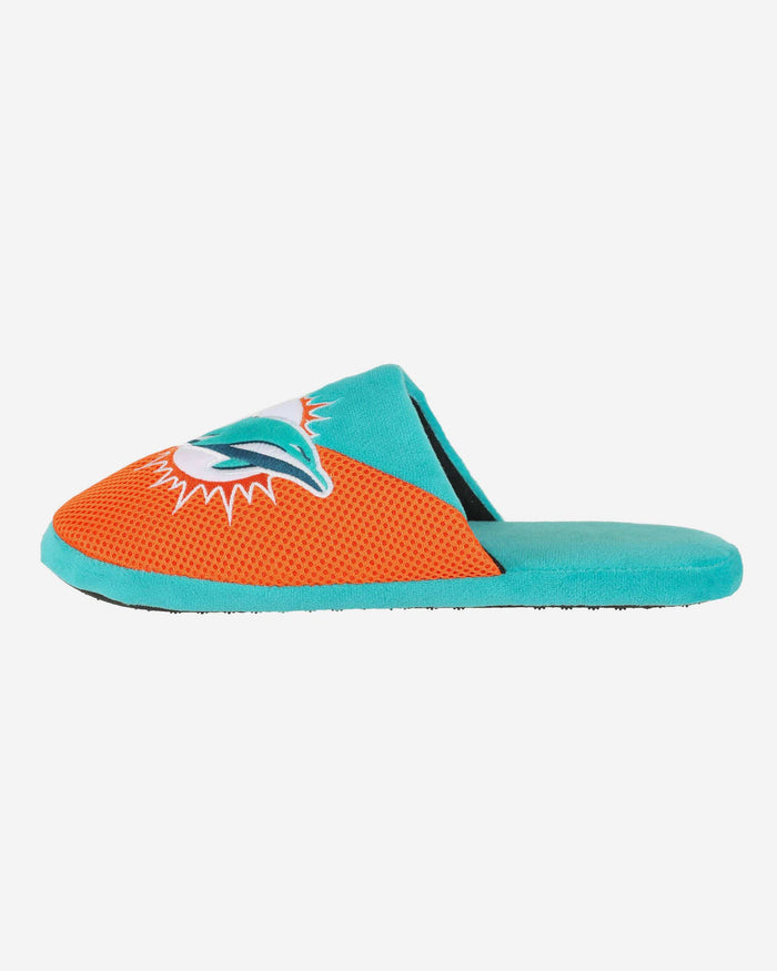 Miami Dolphins Team Logo Staycation Slipper FOCO S - FOCO.com