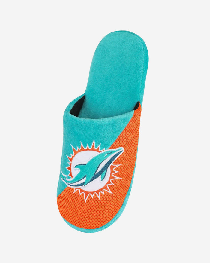 Miami Dolphins Team Logo Staycation Slipper FOCO - FOCO.com