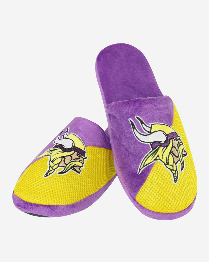 Minnesota Vikings Team Logo Staycation Slipper FOCO - FOCO.com