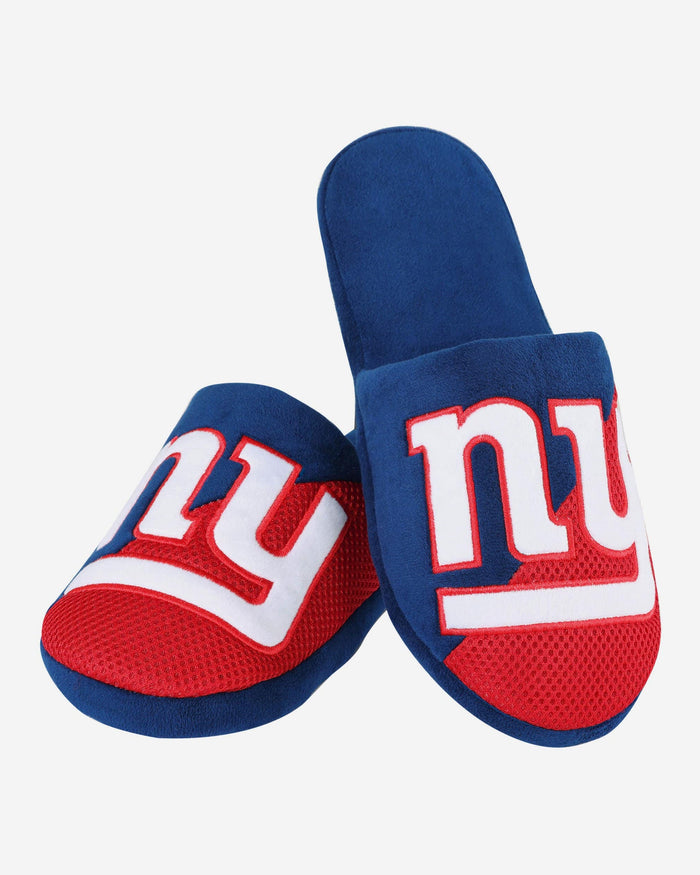 New York Giants Team Logo Staycation Slipper FOCO - FOCO.com