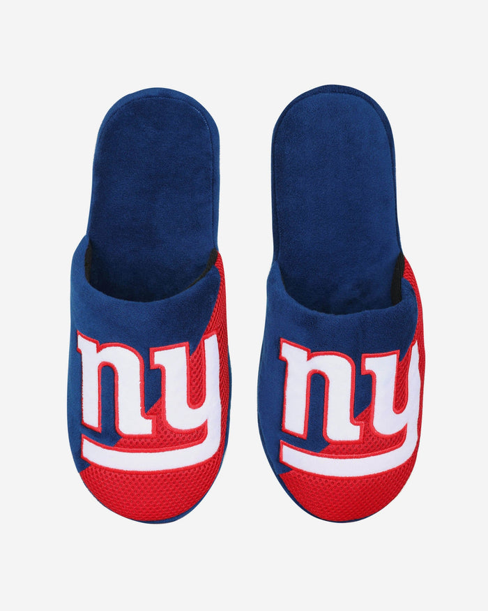 New York Giants Team Logo Staycation Slipper FOCO - FOCO.com