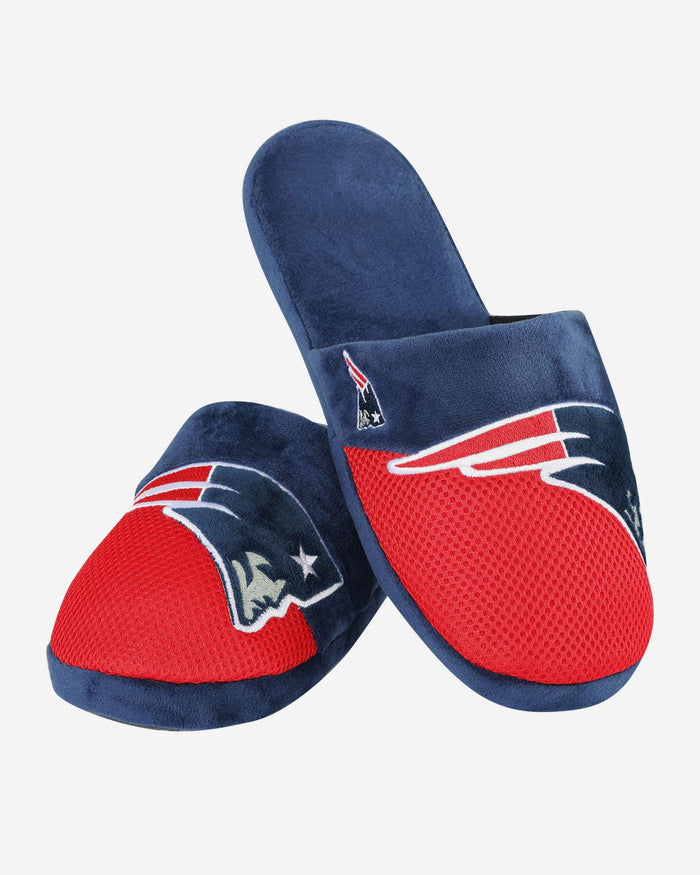 New England Patriots Team Logo Staycation Slipper FOCO - FOCO.com