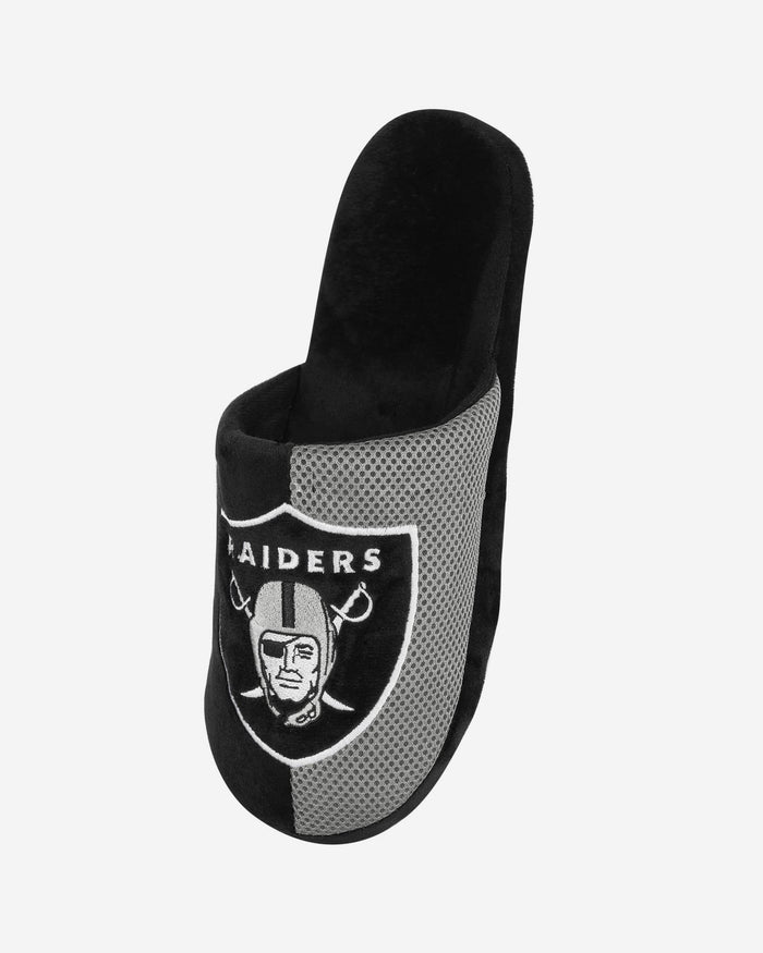 Las Vegas Raiders Team Logo Staycation Slipper FOCO - FOCO.com